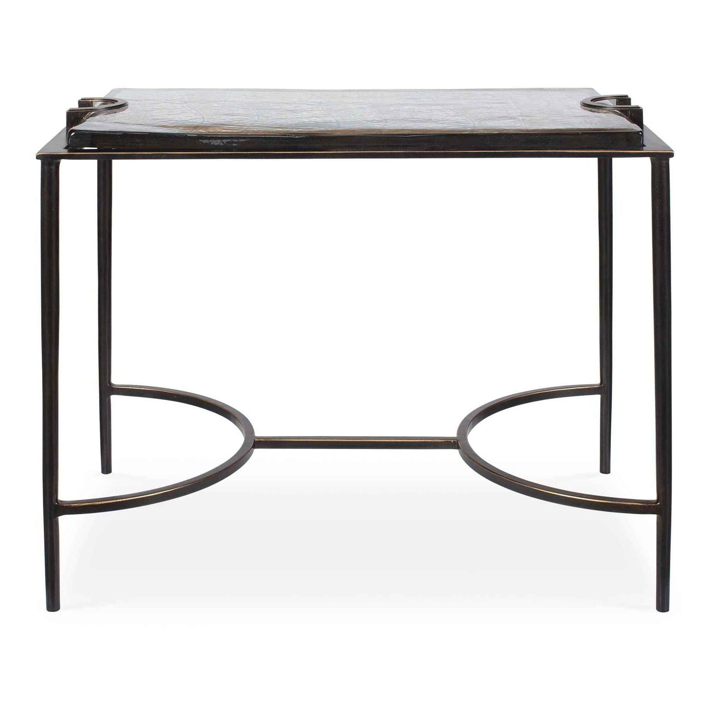 Eisen - Textured Glass Accent Table - Bronze