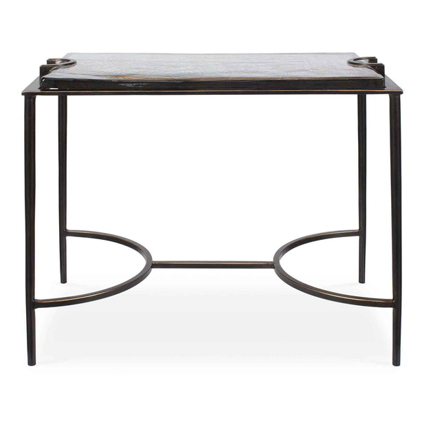 Eisen - Textured Glass Accent Table - Bronze
