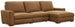 MS - Optimus Three-Seat Power Sectional - Light Brown