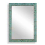 Coralie - Tile Mirror - Blue / Gold / Green