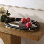 Cyprus - Oval Tray - Black