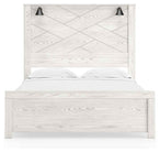 Gerridan - Panel Bed With Sconces