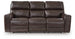 Crossplex - Power Reclining Sofa With Adjustable Headrest - Smoke