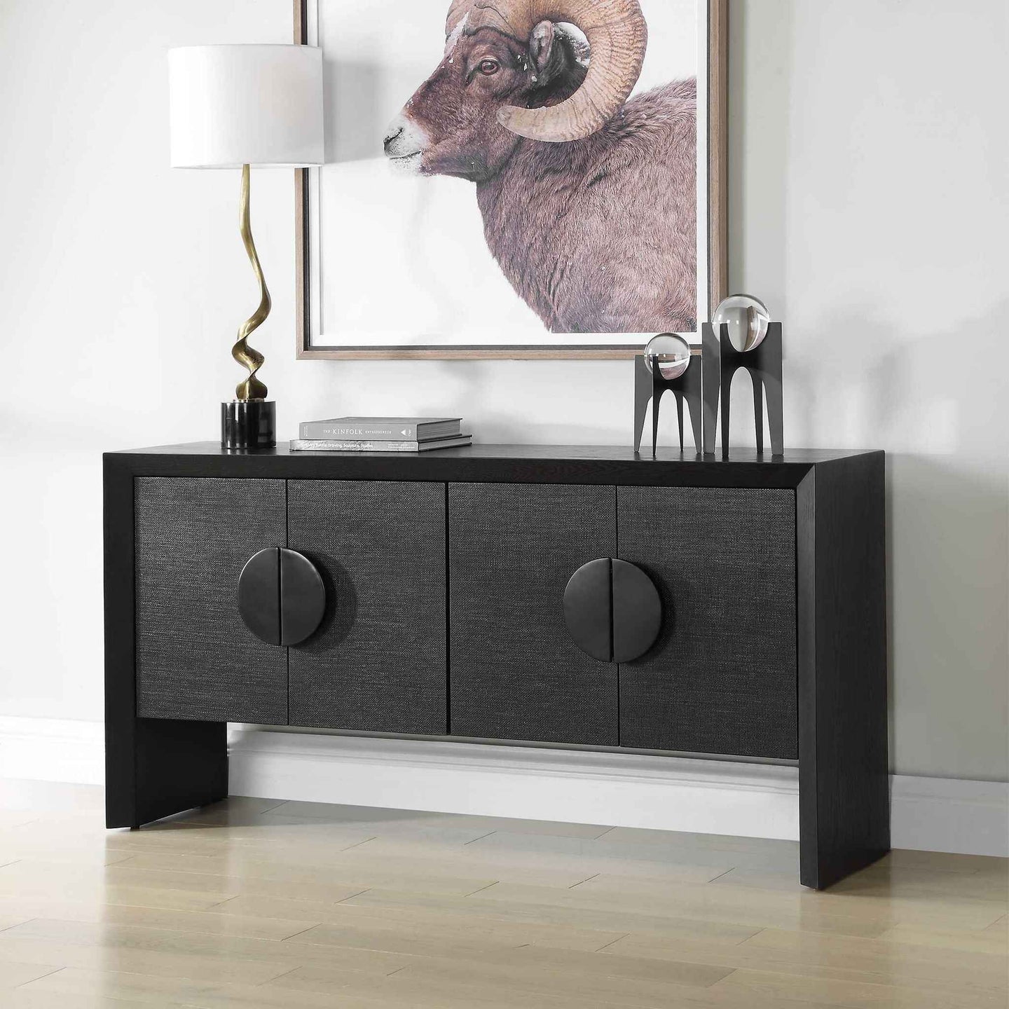 Williams - 4 Door Cabinet - Black