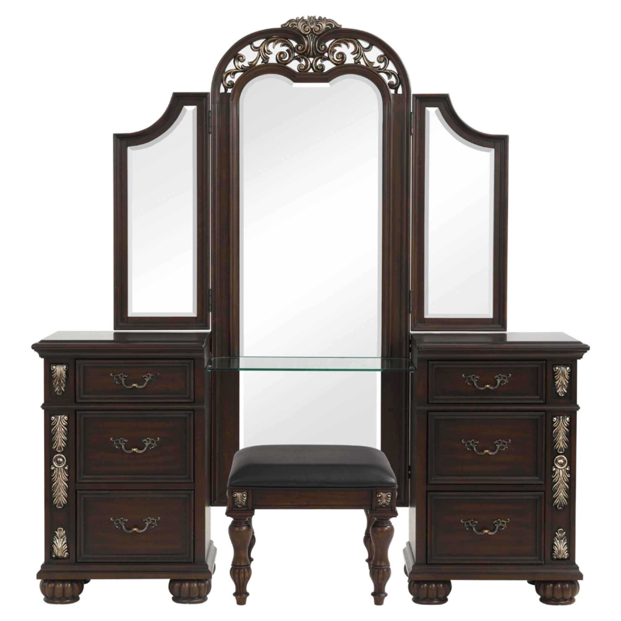 Maximus - 3 Piece Vanity Set - Madeira