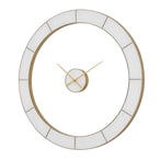 Ivory Halo - Minimalist Wall Clock - Gold / White
