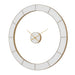Ivory Halo - Minimalist Wall Clock - Gold / White