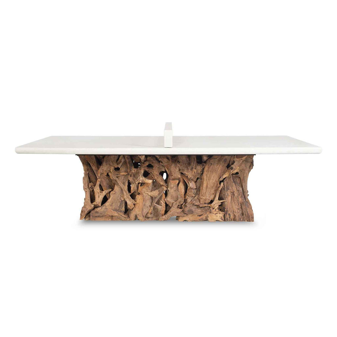 Stonewood - Indoor-Outdoor Ping-Pong Dining Table - White / Woodtone