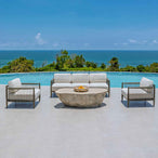 Borneo - Outdoor Sofa - Brown / Oyster White