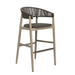 Dermott - Outdoor Bar Stool - Brown / Dark Gray