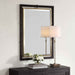 Bach - Rectangle Mirror - Walnut & Brass