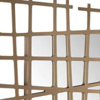 Golden Intersection - Mirrored Wall Decor - Brass
