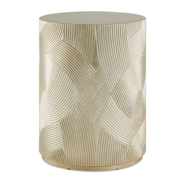 Cassandra - Drum Accent Table - Gold