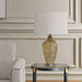Rainer - Blown Glass Table Lamp - Brown / White