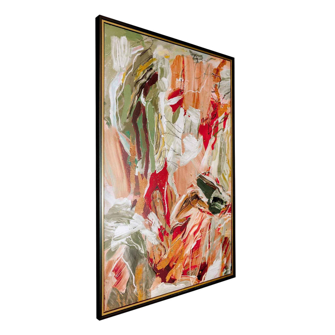 Garden City - Abstract Art - Green / Orange / Pink