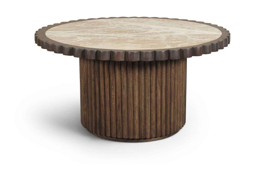 Elvira - Marble And Mango Wood Table