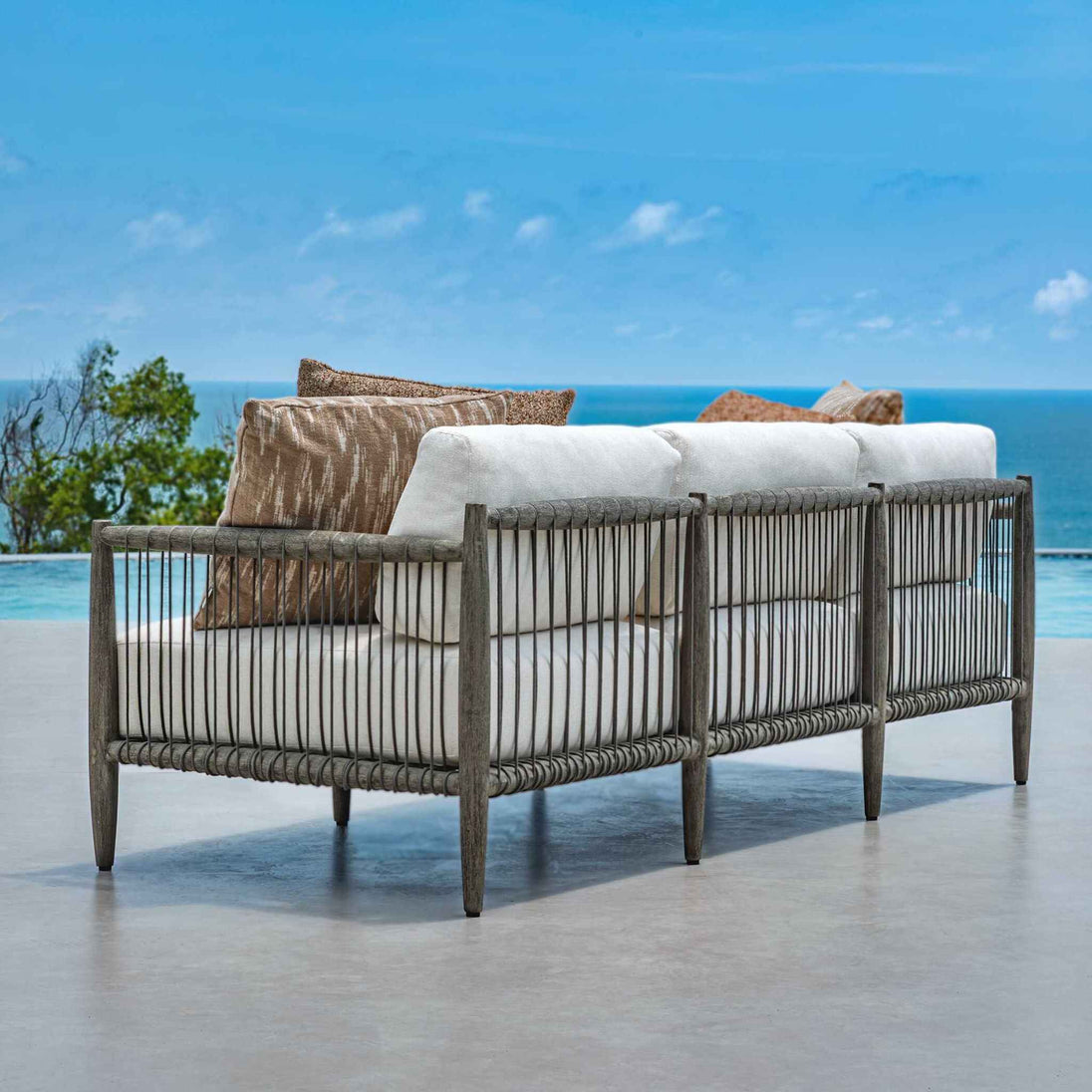 Borneo - Outdoor Sofa - Brown / Oyster White