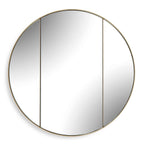 Amram - Round Mirror - Antique Brass / Gold