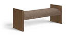 Hickory - Fabric Upholstered Bench - Brown Frame