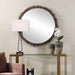 Tiger Sea Urchin - Round Mirror - Brown / Green