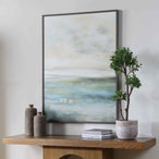 Awakening - Hand Painted Landscape Art - Blue / Brown / Green / White / Yellow