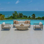 Borneo - Outdoor Sofa - Brown / Oyster White