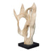 Hollow Form - Indoor-Outdoor Teak Sculpture - Woodtone