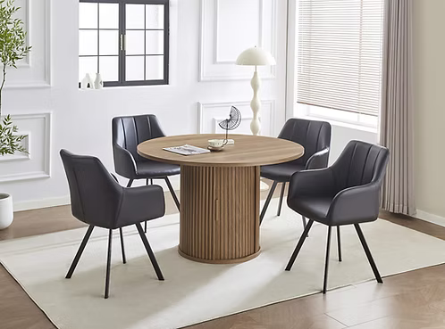 Milan 5-Piece Round Dining Collection