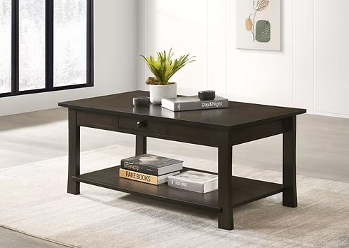 Harlow Espresso Storage Coffee Table