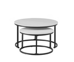 Aria Nest Snowy White Coffee Table Collection