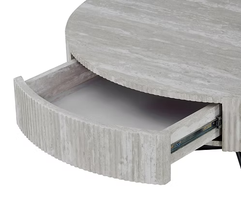 Verona Travertine Storage Coffee Table