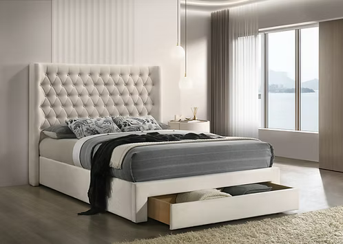 Serena Ivory Storage Bed