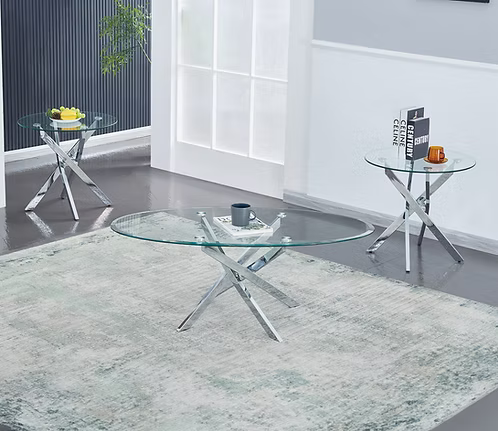Luxe Prism Glass Coffee Table Collection