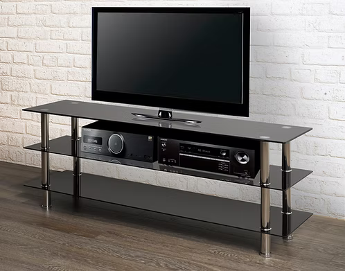 Nova Chrome Glass TV Stand