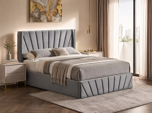 Verona Silver Storage Bed