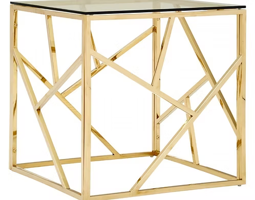 Aurora Luxe Gold Glass Coffee Table Collection