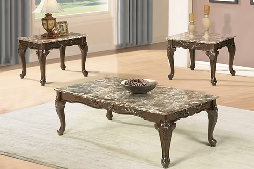 Marbelle Walnut Luxe Coffee Table Collection