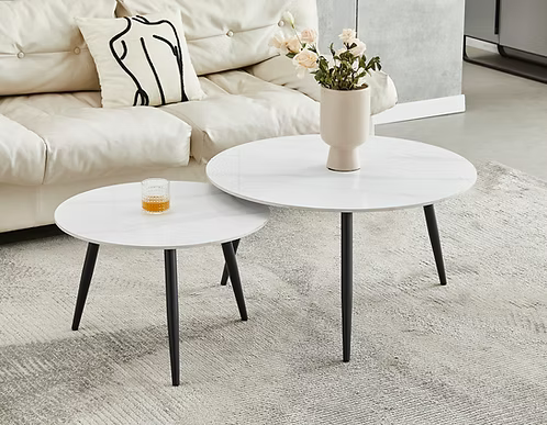 Luna Nest Sintered Stone Coffee Table Collection