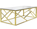 Aurora Luxe Gold Glass Coffee Table Collection