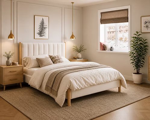 Copenhagen Oak Platform Bed