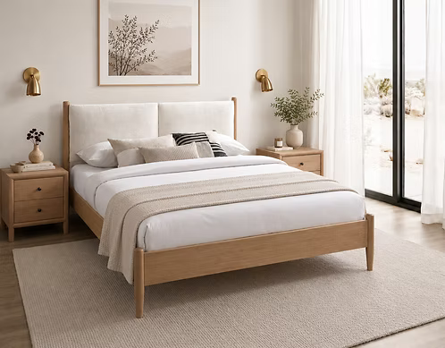Nordica Oak Platform Bed
