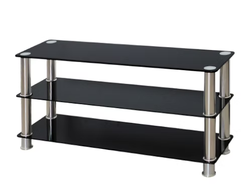 Nova Chrome Glass TV Stand