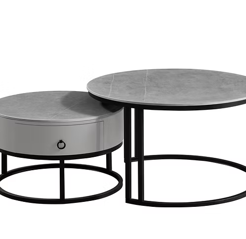 Artemis Marquina Grey Coffee Table Collection