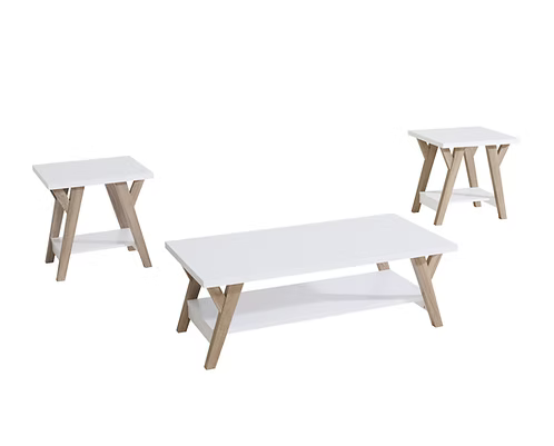 Skye Natural White Coffee Table Collection