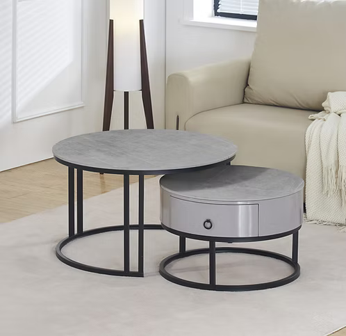 Artemis Marquina Grey Coffee Table Collection