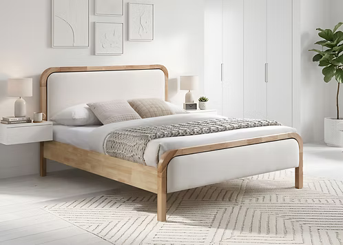 Willow Oak Upholstered Bed