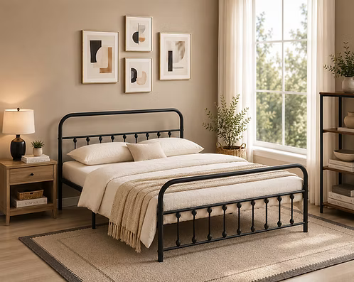 Urban Steel Platform Bed Collection