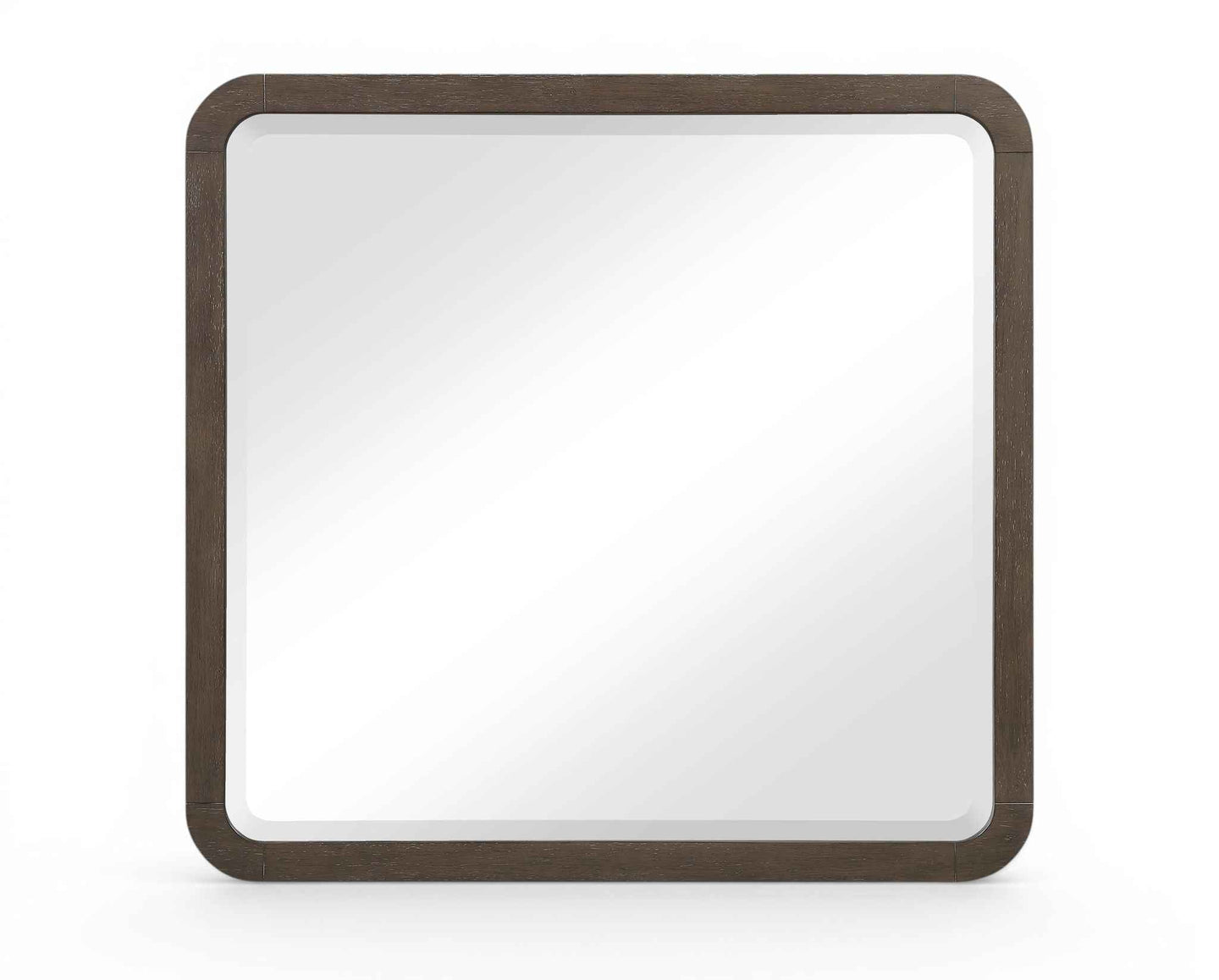 Morino - Oak Veneer And Solid Wood Mirror - Brown