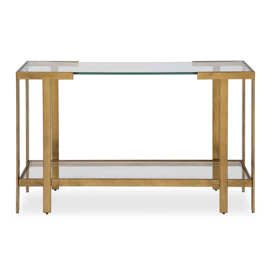 Kendrick - Glass Console Table - Gold