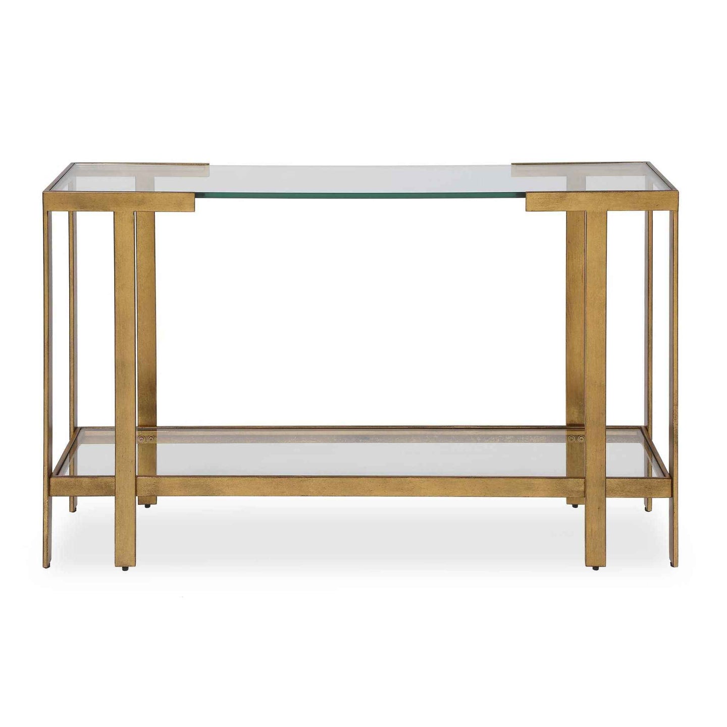 Kendrick - Glass Console Table - Gold